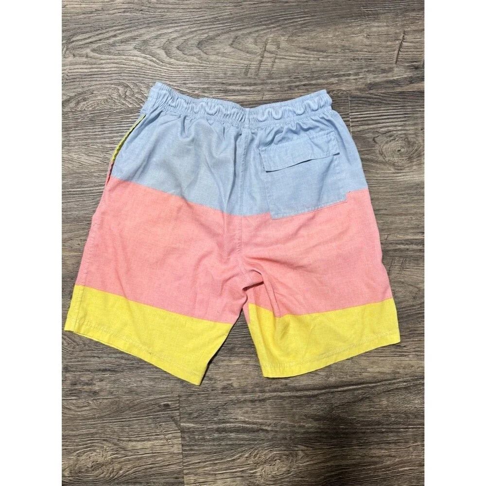 Boy's, Sperry Swimsuit/Trunks, Color block Bright Colors and Logo, Size: L 14-16